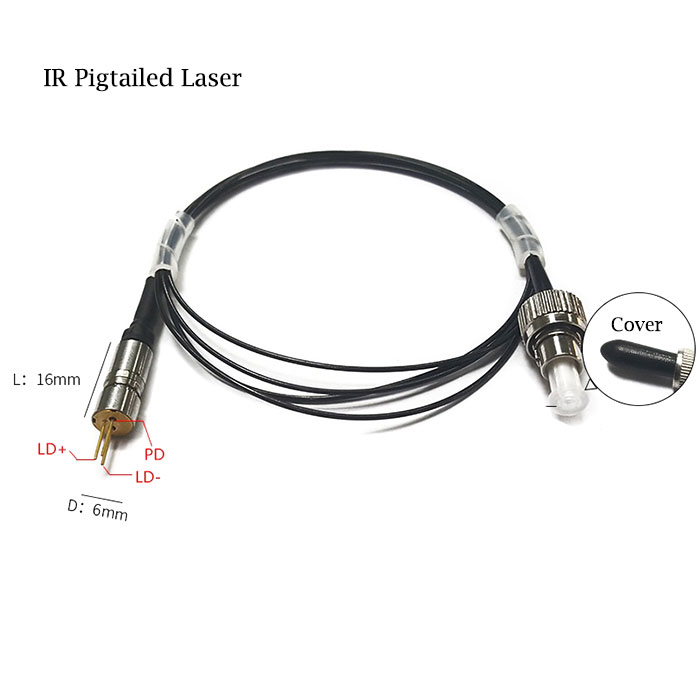 830nm 150mW Pigtailed Laser Diode IR Fiber Coupled Laser - Click Image to Close